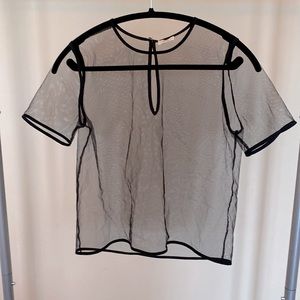 Sheer little moon top